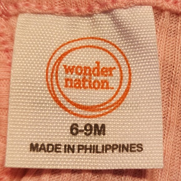 Wonder Nation Baby Girls Short Overall And Top Size 6-9 Months NWT - Picture 7 of 7